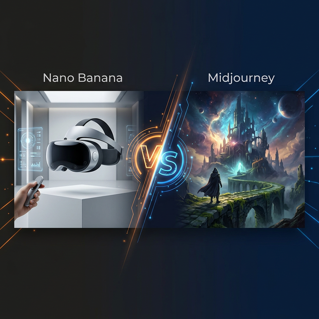 Nano Banana vs Midjourney comparison hero