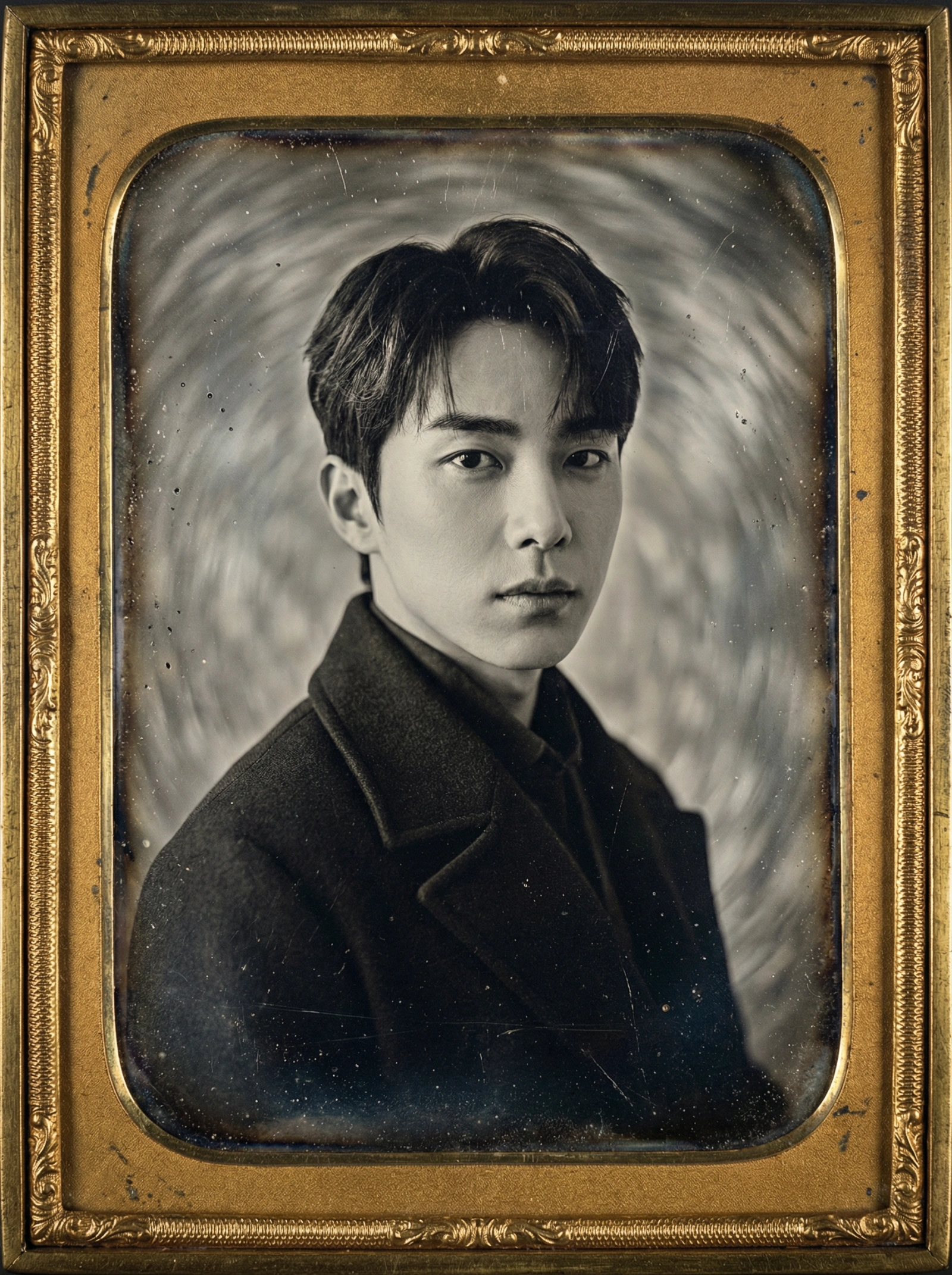 1850s Stern Man Daguerreotype