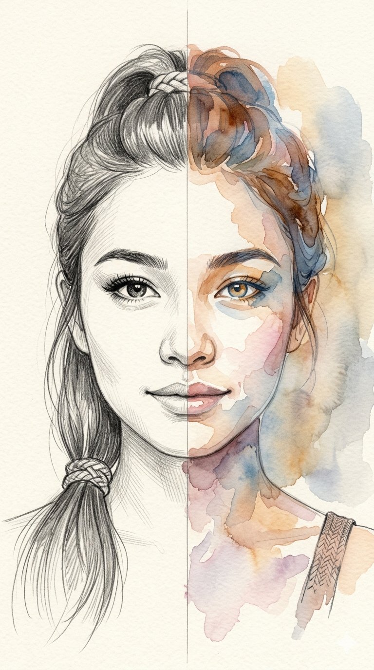 A beautiful blend of sketch and...