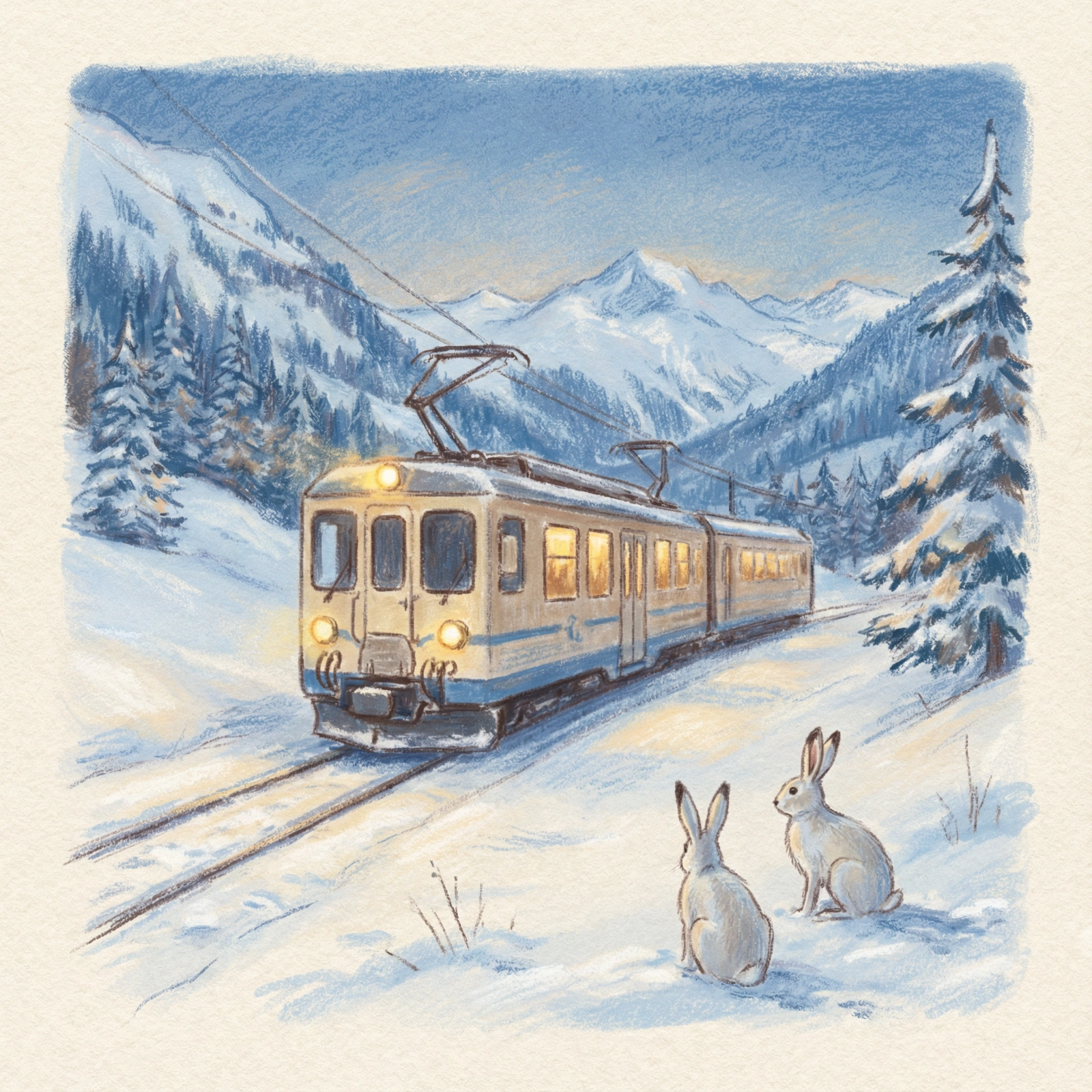 Alpine Winter Sketch