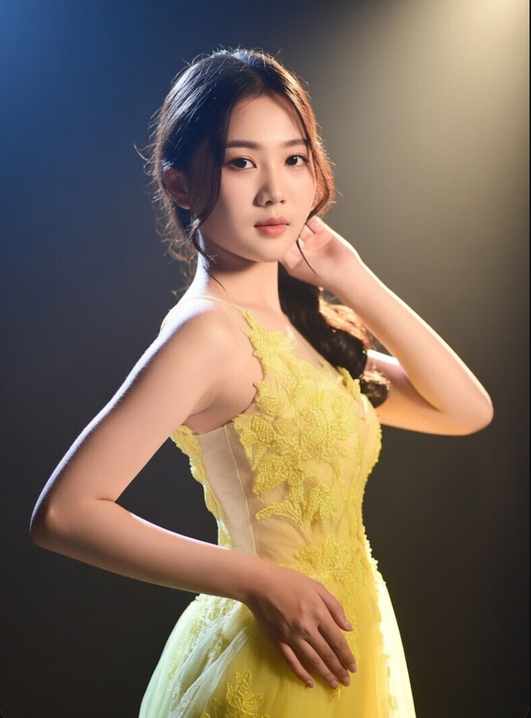 Elegant portraits glowing in warm golden...