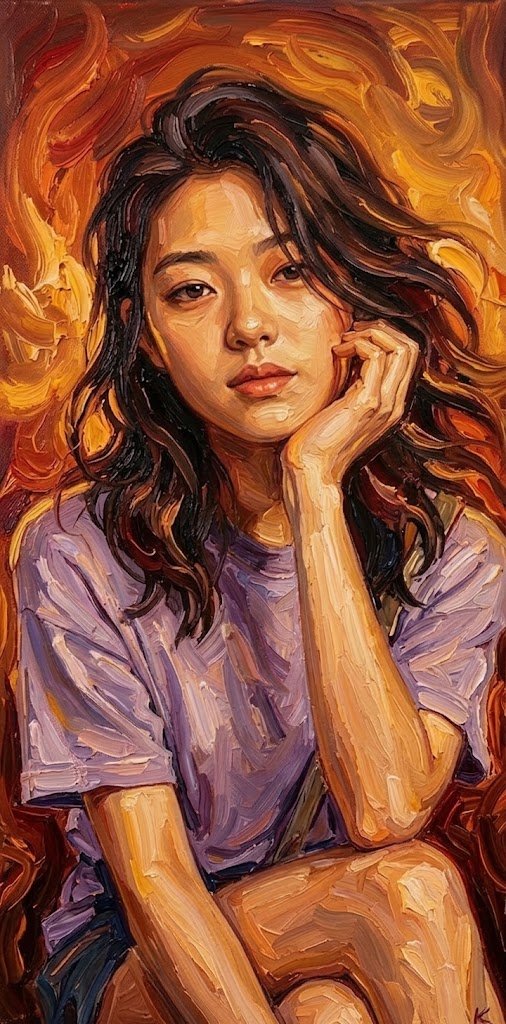 Every brushstroke a heartbeat every color...