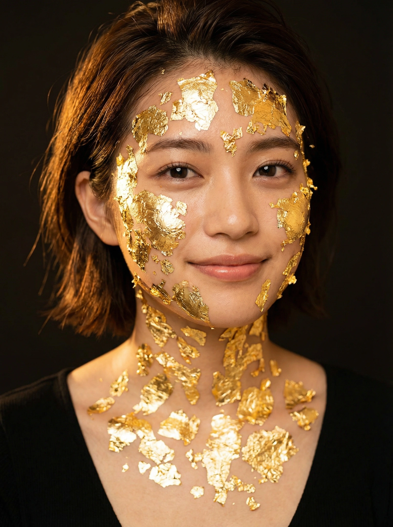 Gilded Beauty Portrait