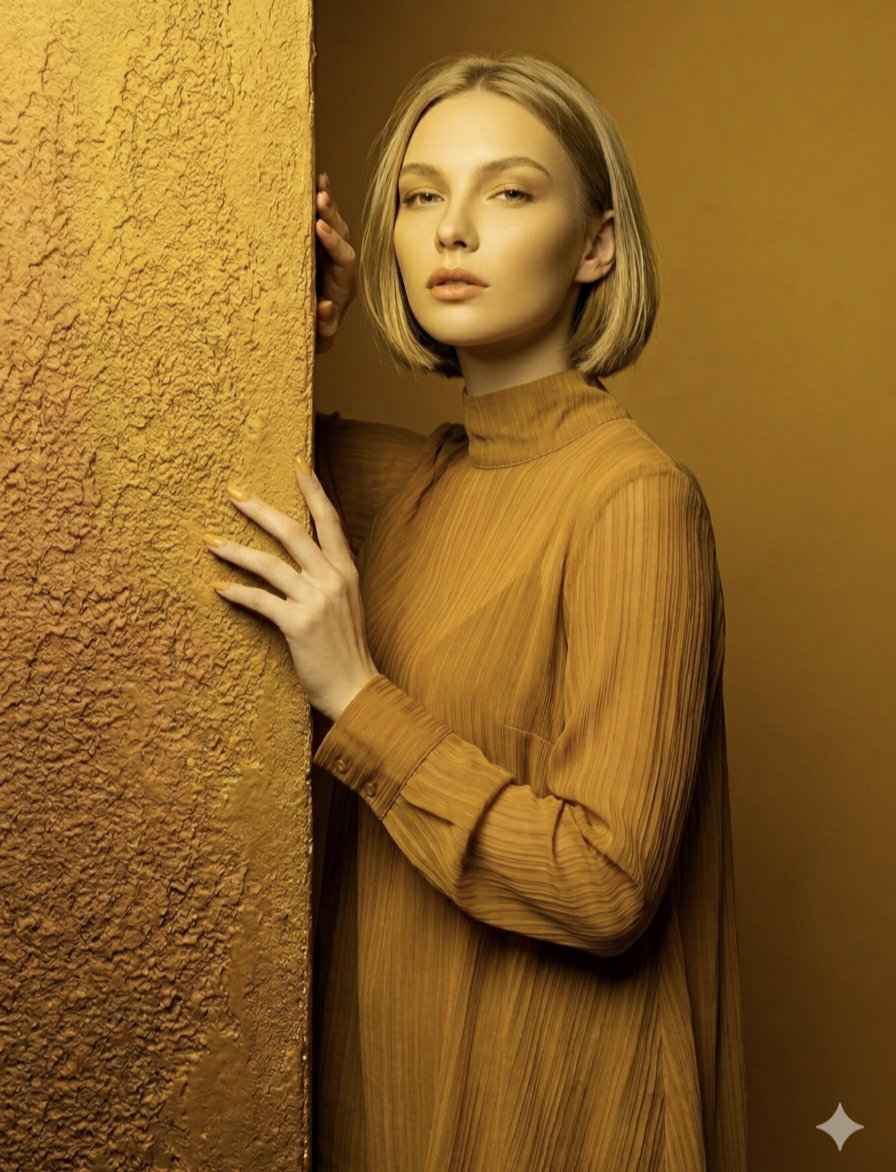 Golden elegance captured in a monochromatic...