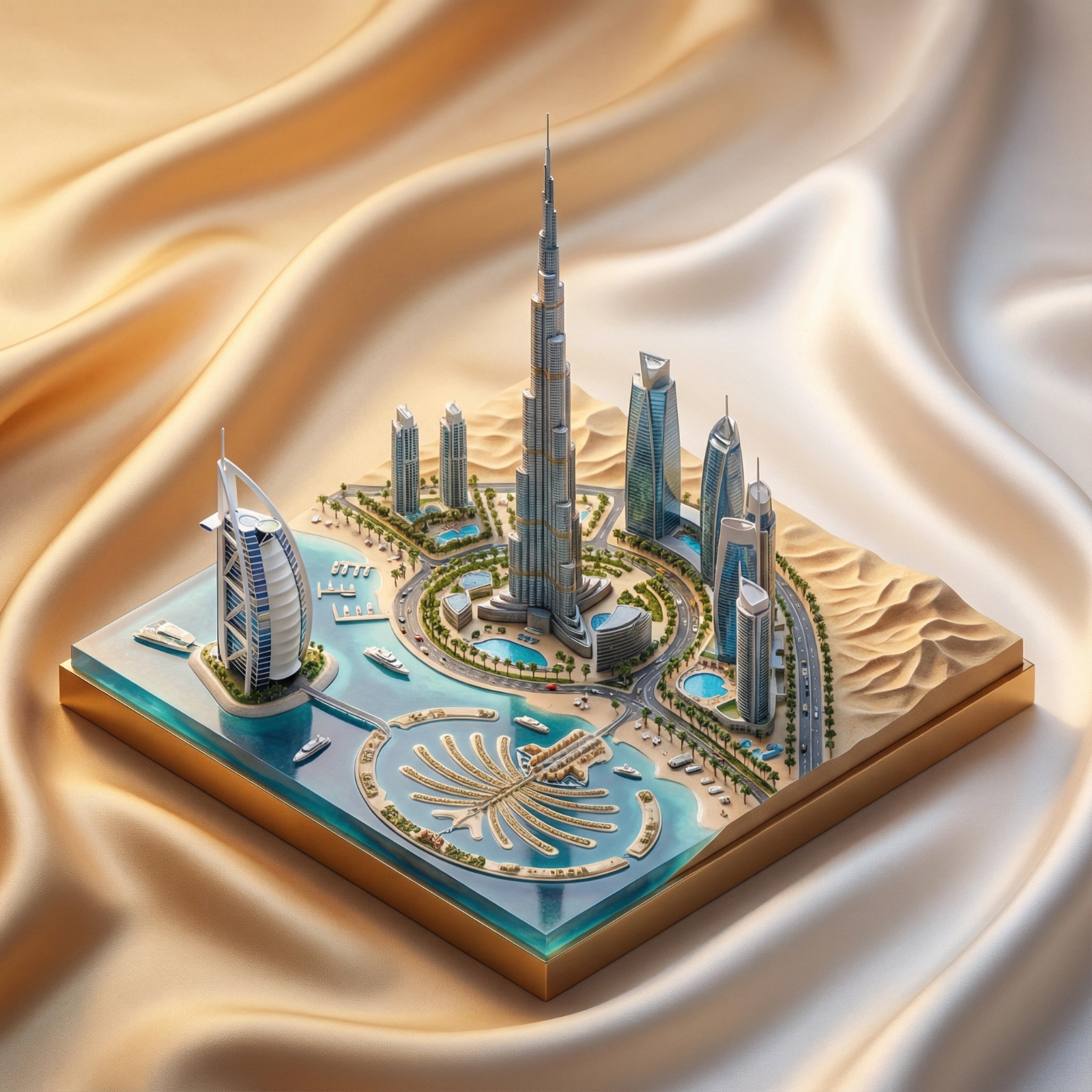 Isometric Dubai Mini Scene