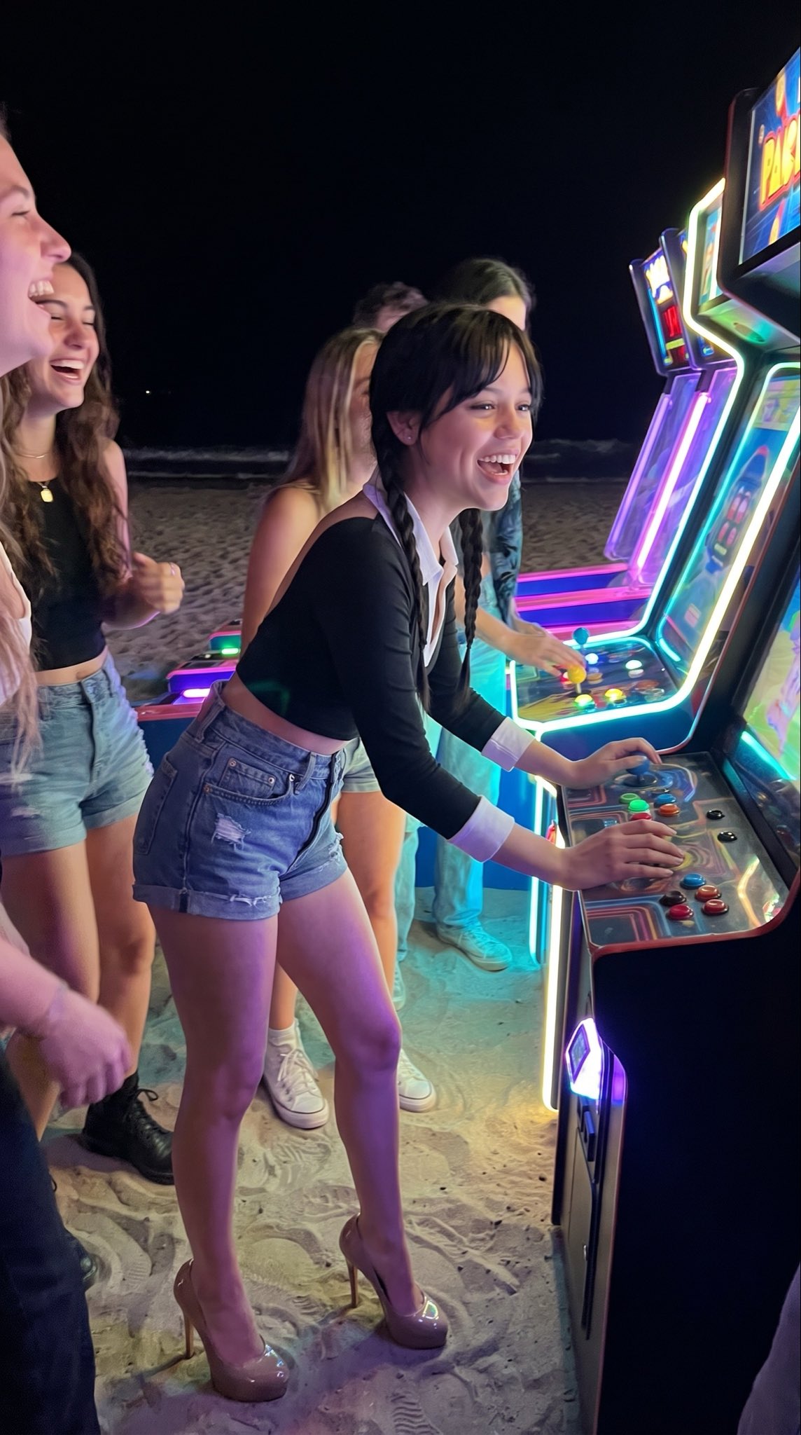 Lets play arcade videogames tonight before...