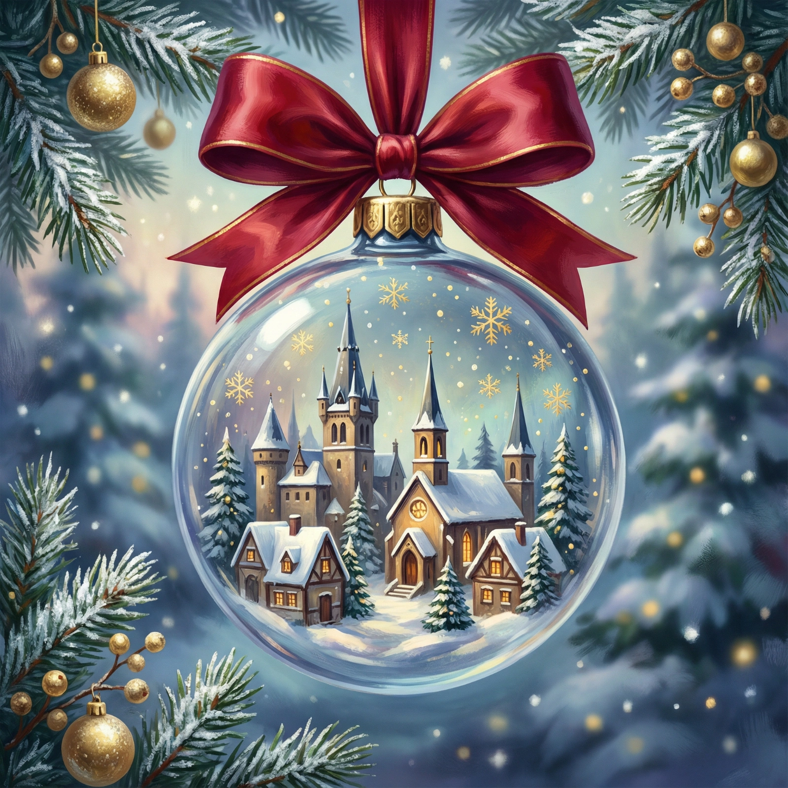 Medieval Snow Globe Magic