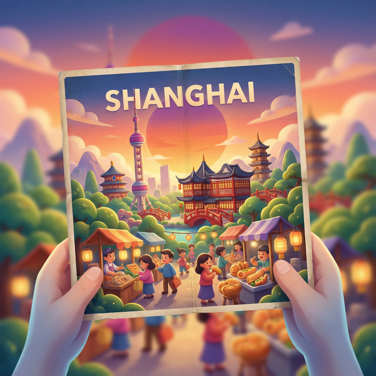 Pixar Shanghai Travel Poster
