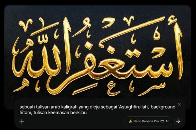 Prompt Gambar Nano Banana Pro sebuah...