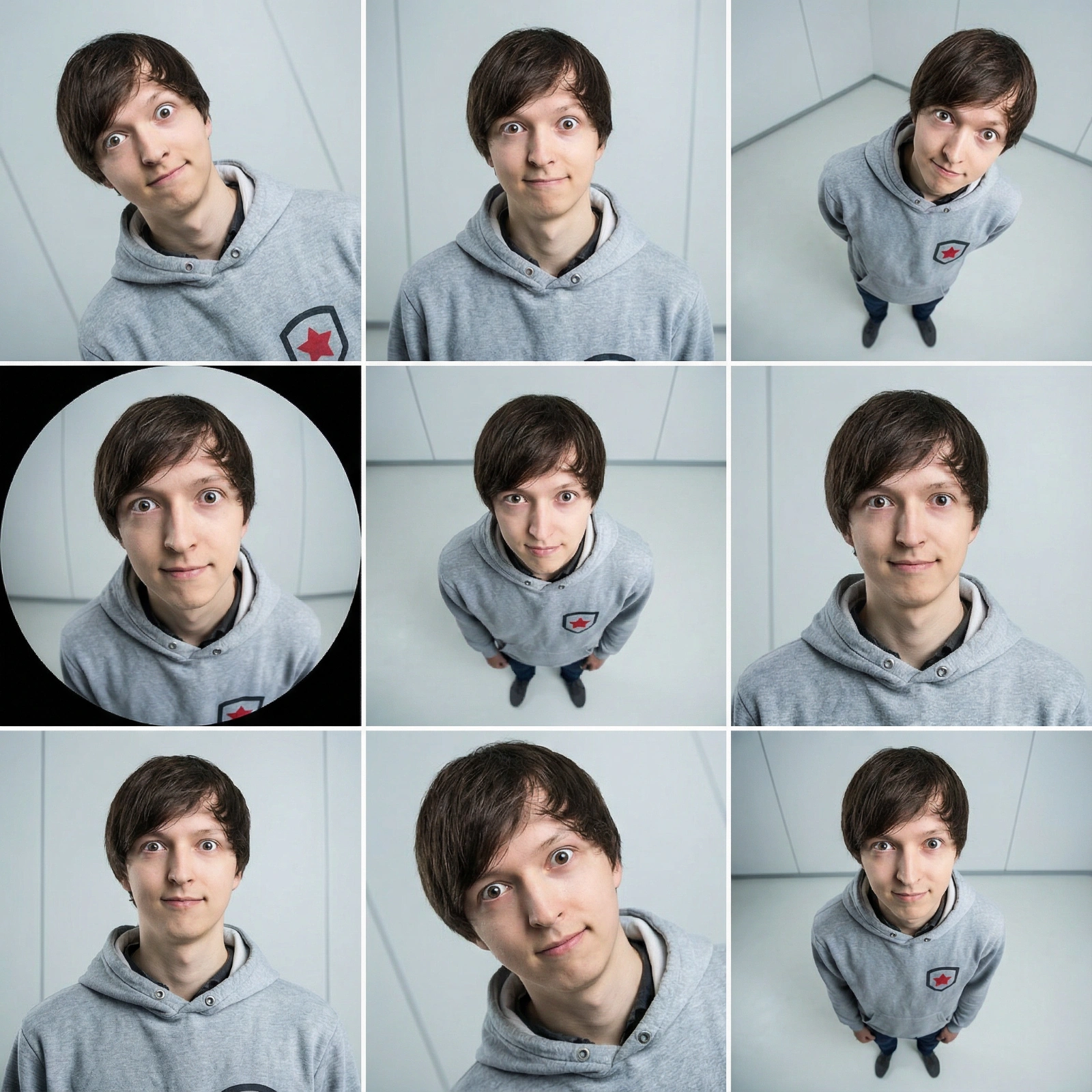 Sci-Fi Surveillance Portrait Grid