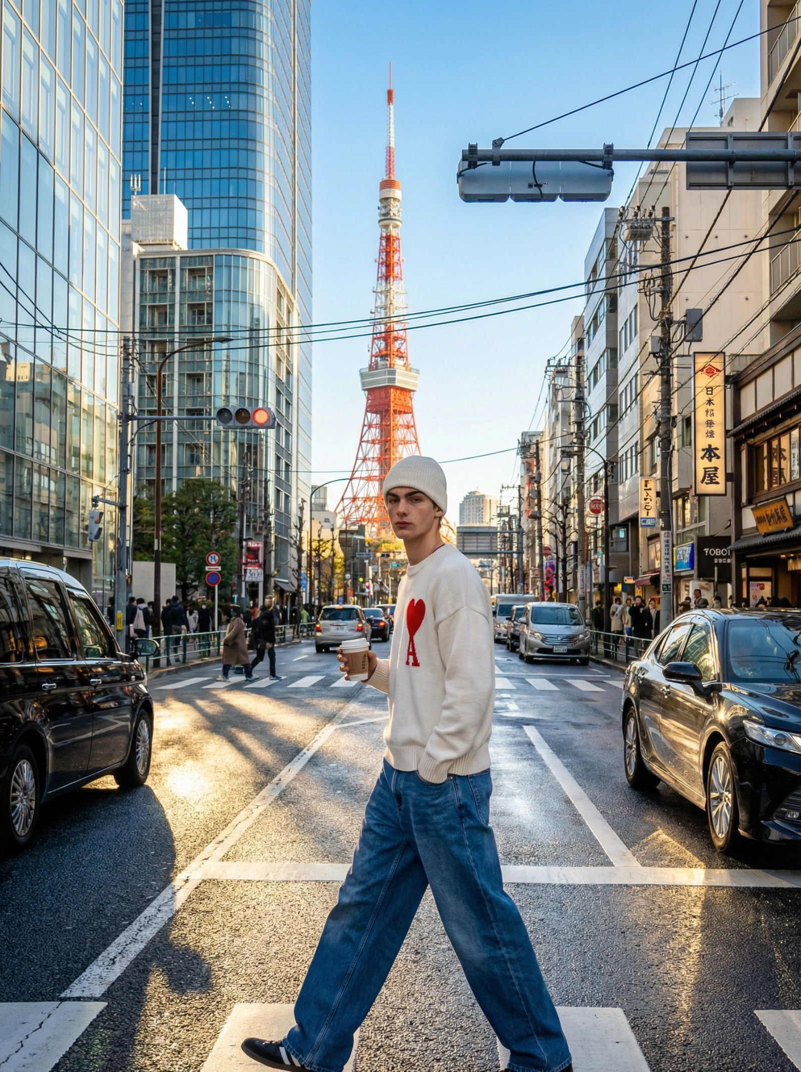 Sunny Tokyo Winter Street