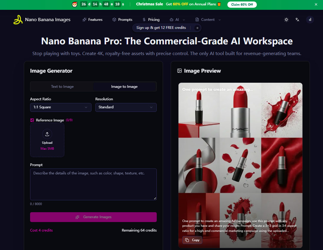 Show HN：Nano Banana – 商業設計的結構化 AI 提示